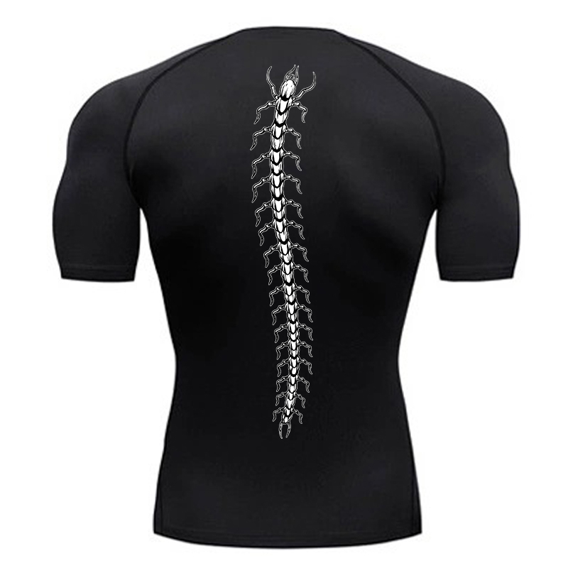 Rash Guard - Kaus kompresi grafis untuk pria, kaos