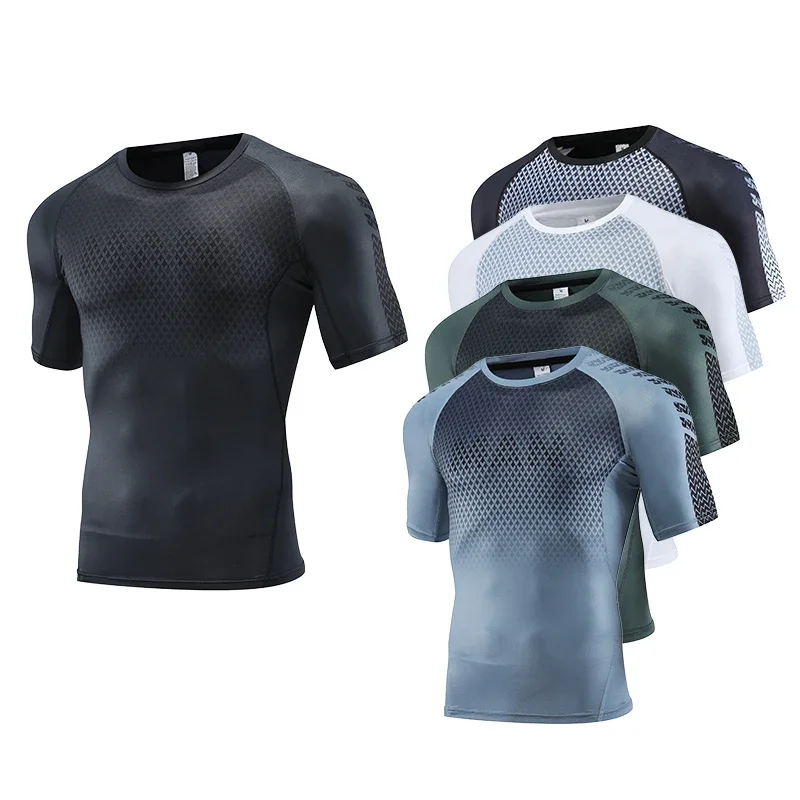 Rash Guard - Atasan Olahraga Pria untuk Kaus Kebugaran