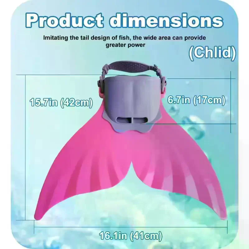 Sirip Silikon Mermaid untuk La - Swim Fins ulasan dan harga