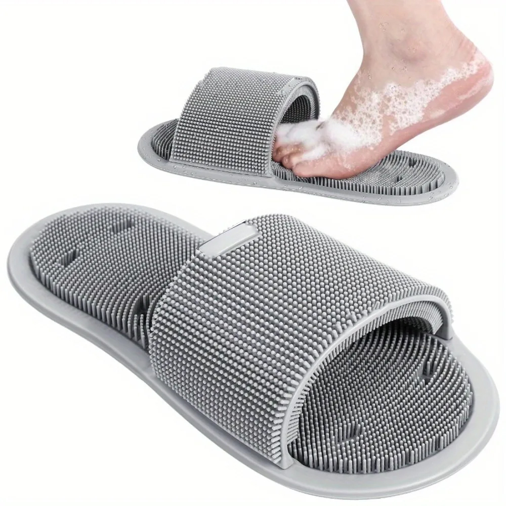 Flippers Swimming - Sandal Sikat Penggosok Kaki Silikon, Pembersih