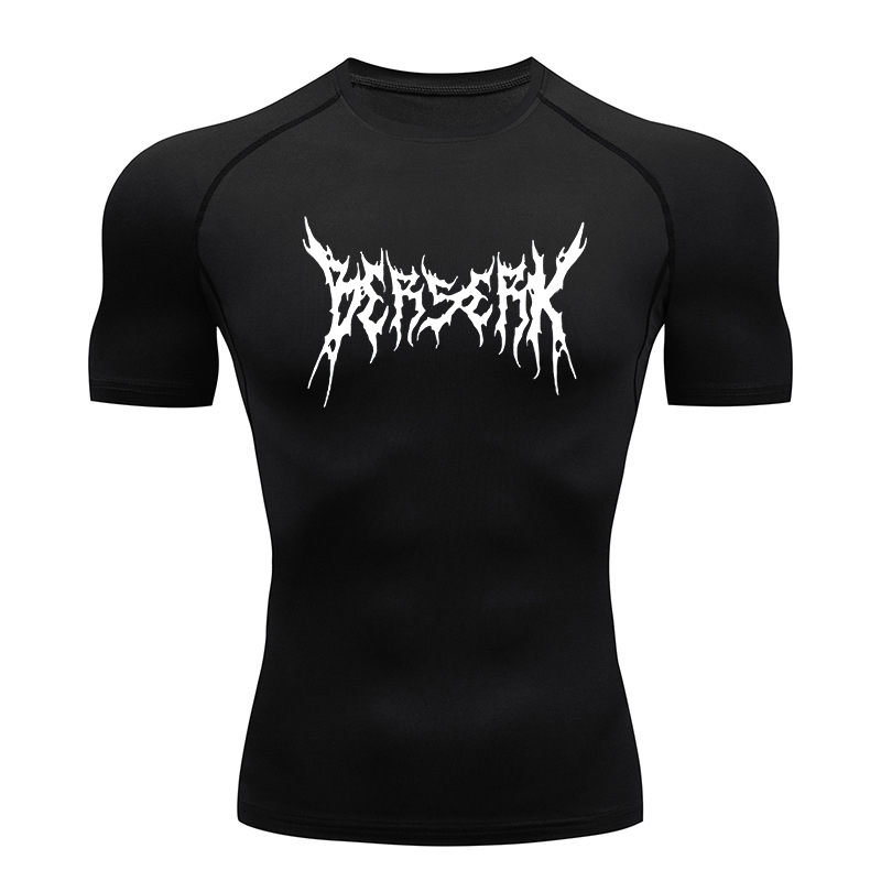 Rash Guard - Kaus olahraga pria, Gym latihan pelindung