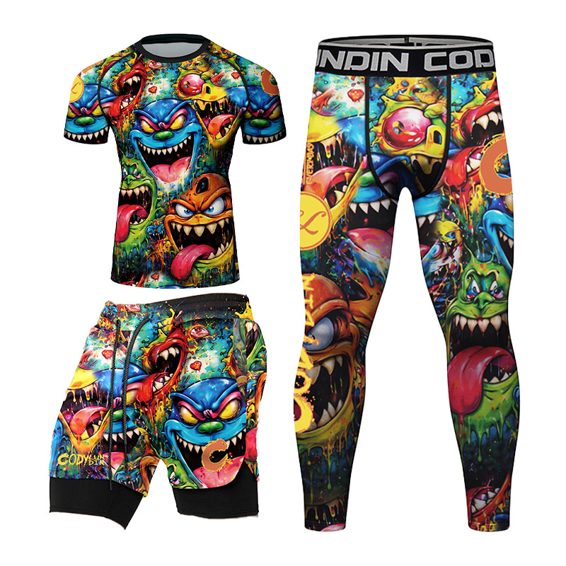 Kaos Rashguard Pria dengan Mot - Rash Guard ulasan dan harga
