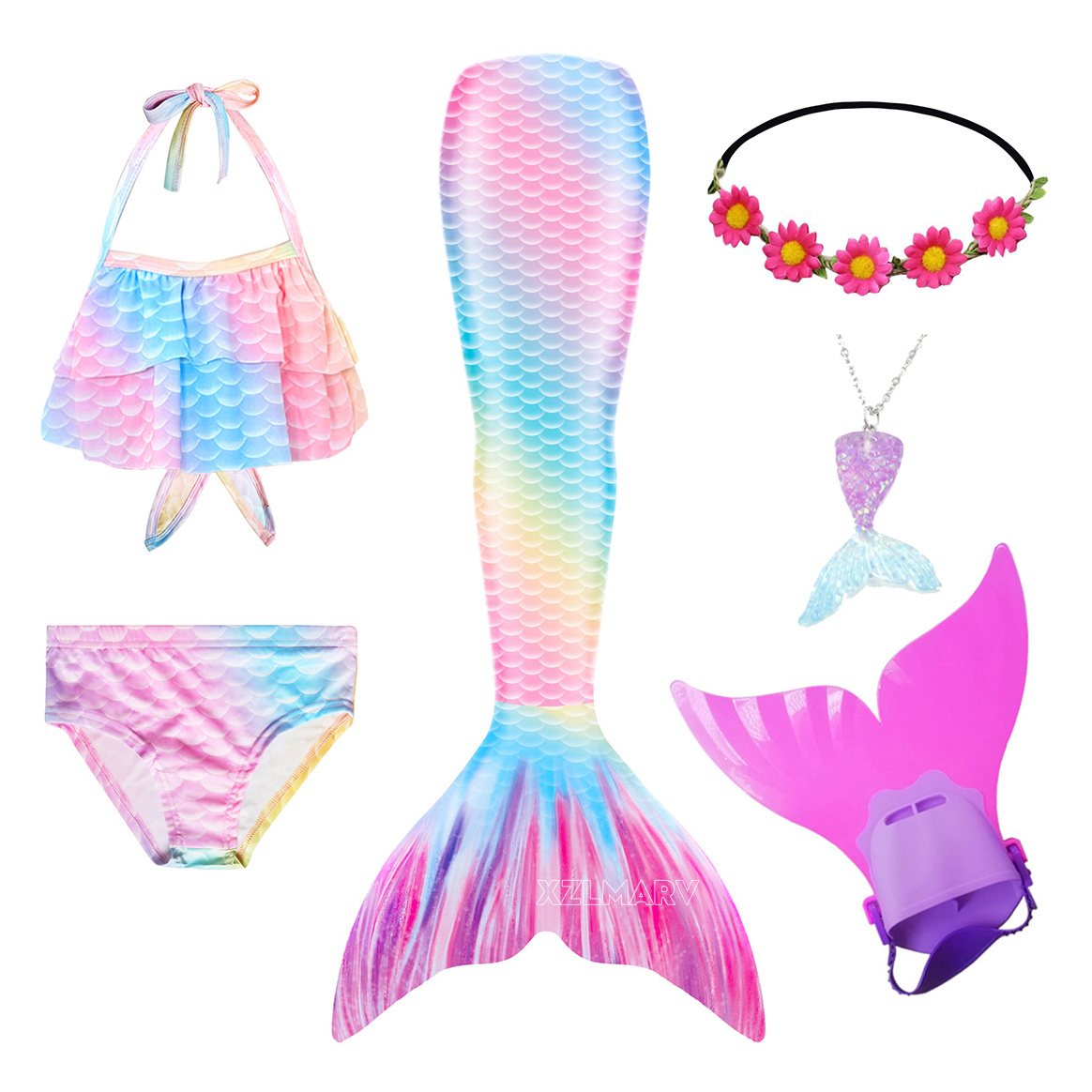 Kostum Putri Duyung Ariel untu - Flippers Swimming ulasan dan harga