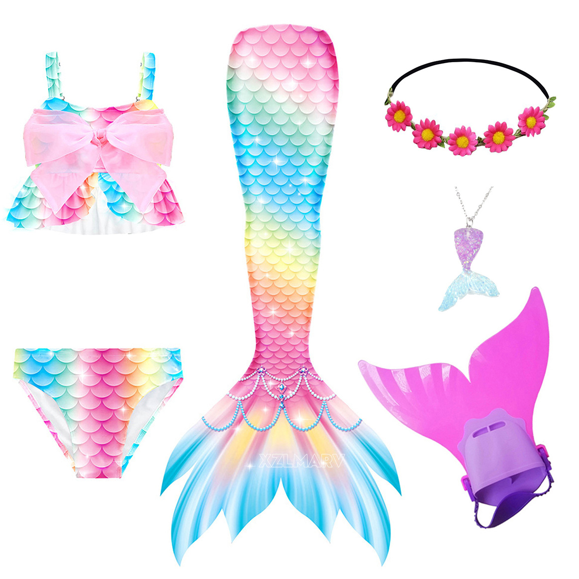 Kostum Putri Duyung Ariel untu - Flippers Swimming ulasan dan harga