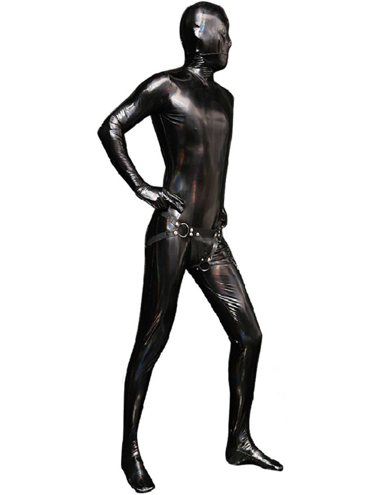 M-4XL Catsuit PVC Wet Look War - Wetsuit Men ulasan dan harga