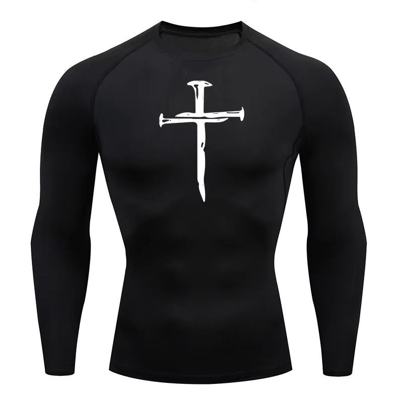 Kaos Kompresi Olahraga Kristen - Rash Guard ulasan dan harga