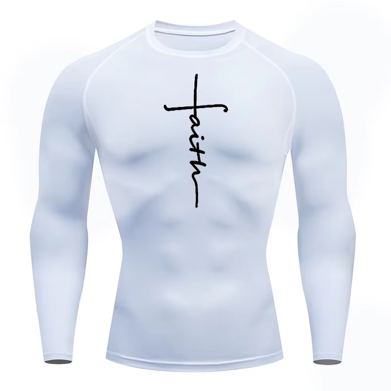 Kaos Kompresi Olahraga Kristen - Rash Guard ulasan dan harga