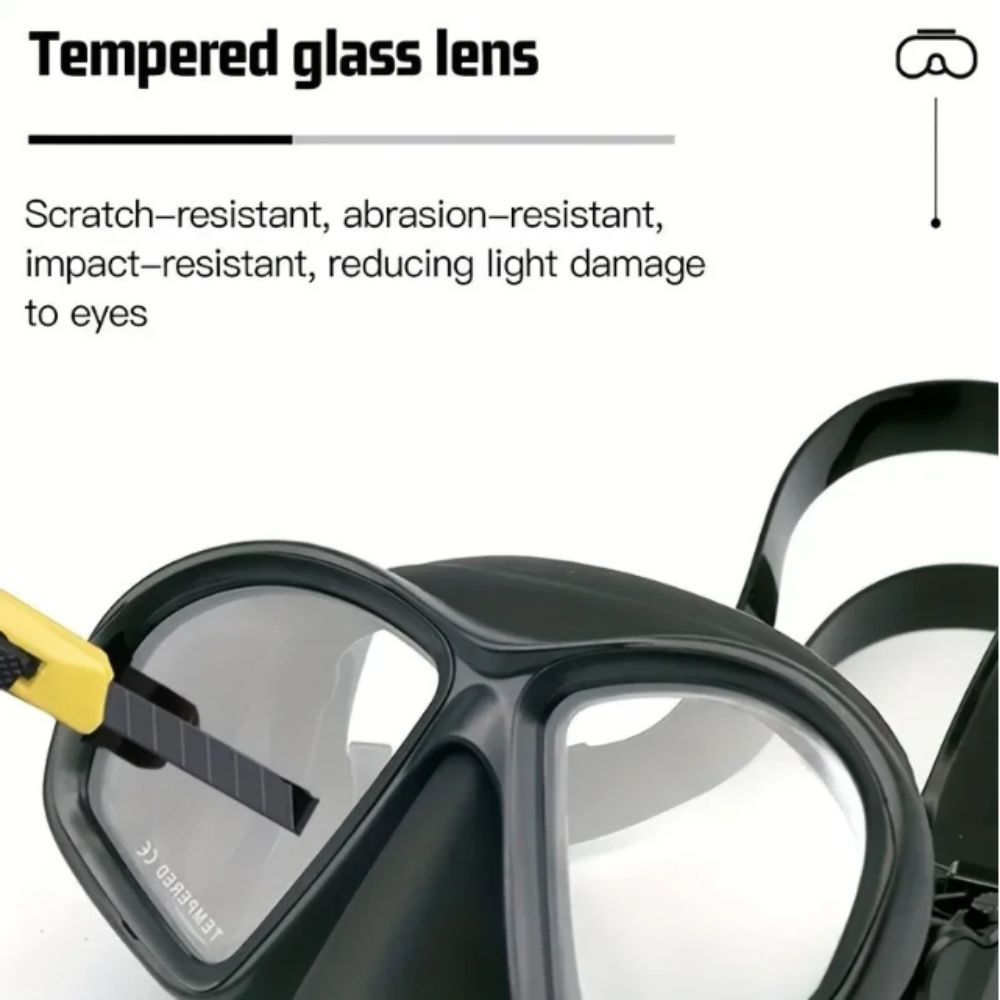 Masker Selam Kaca Tempered Lip - Snorkel Set ulasan dan harga
