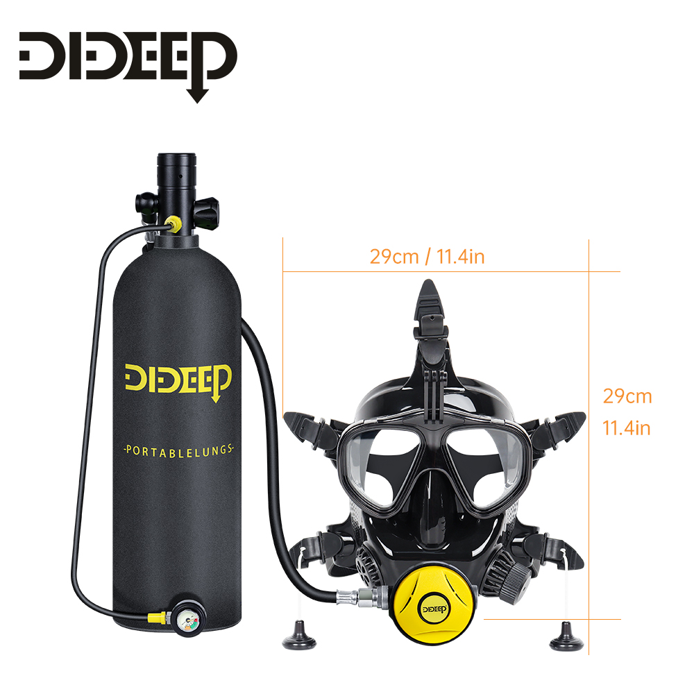 DIDEEP CE DOT 1L Tangki Udara  - Diving Mask ulasan dan harga
