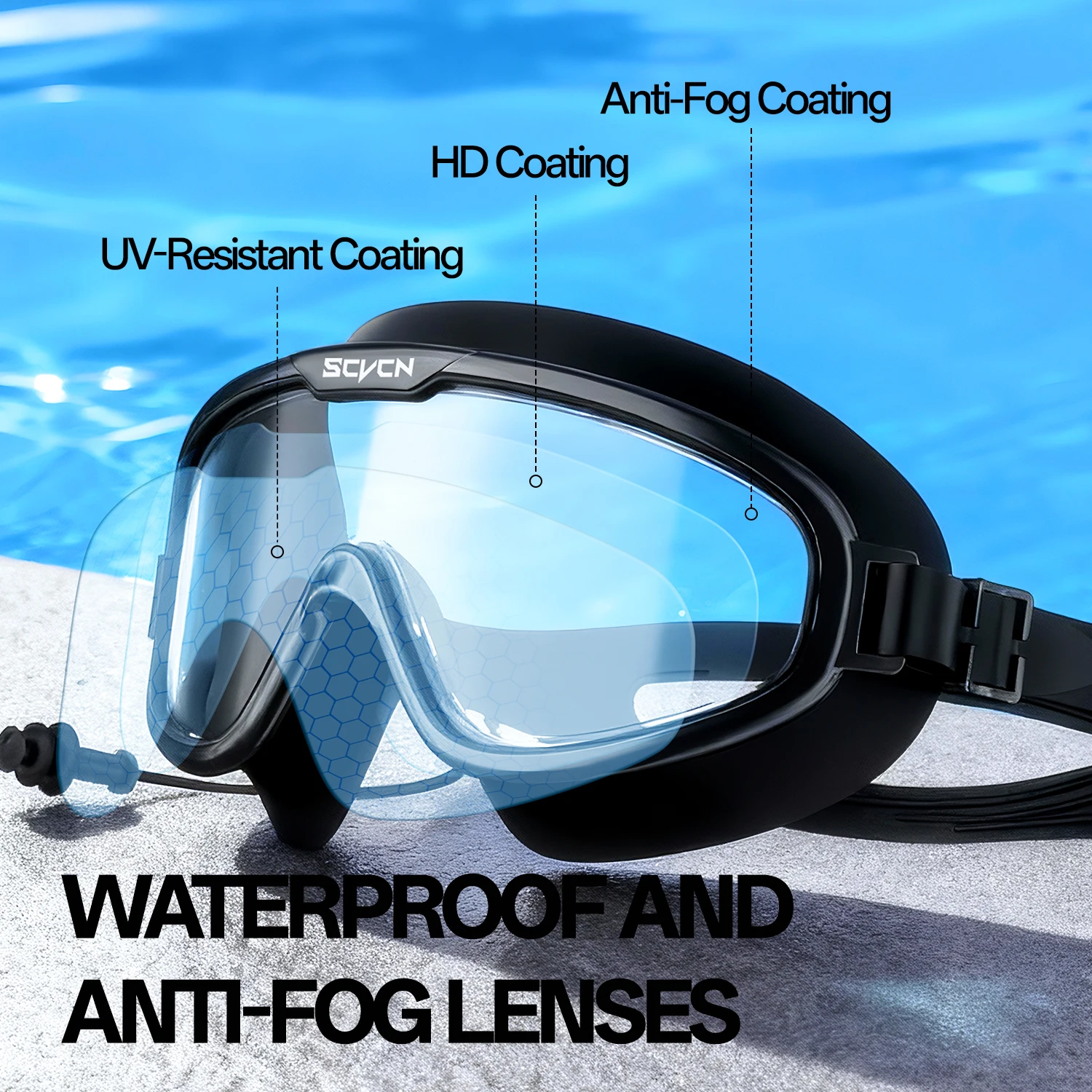 Kacamata Renang SCVCN Perlengk - Goggles Swim ulasan dan harga