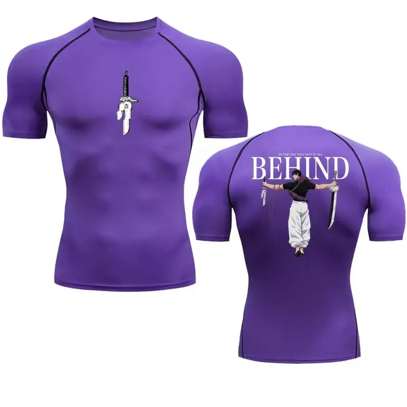 Kaos Kompresi Anime Pria, Moti - Rash Guard ulasan dan harga