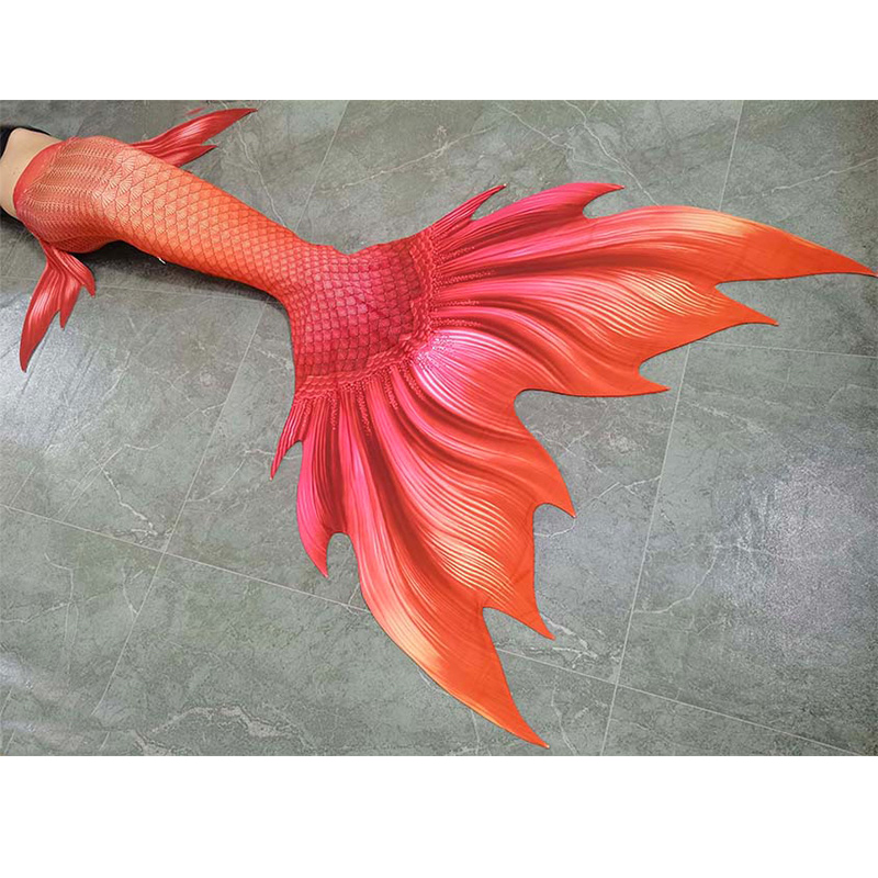 Orange wanita ekor putri duyun - Swim Fins ulasan dan harga