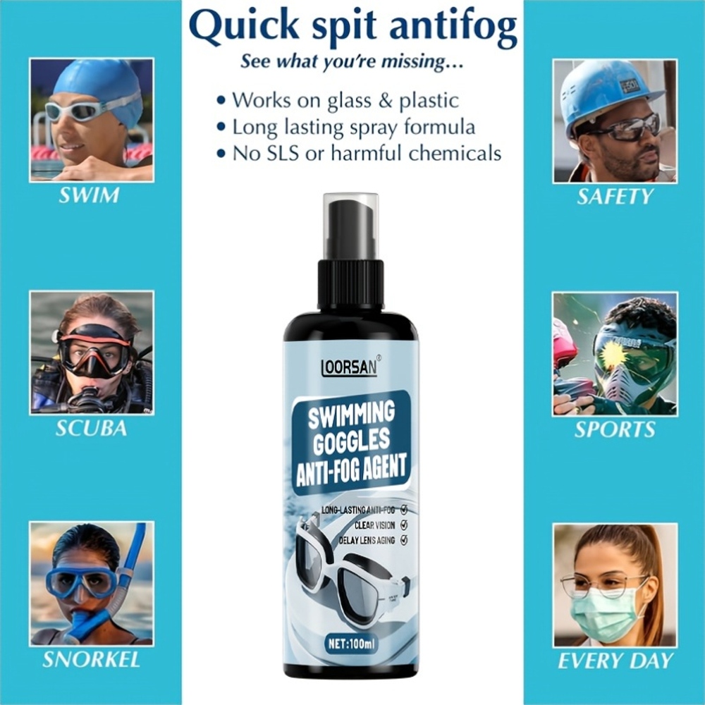 LOORSAN 100ML Semprotan Anti-K - Goggles Swim ulasan dan harga