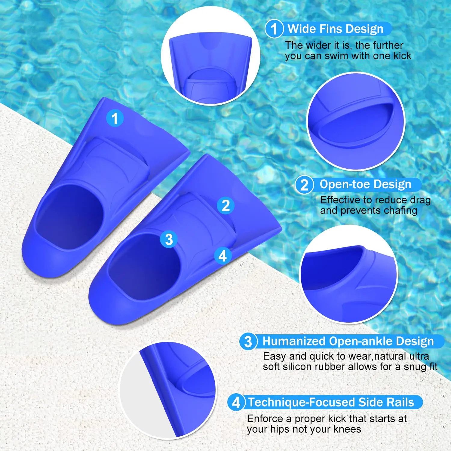 Sirip renang silikon pria dan  - Snorkel Set ulasan dan harga